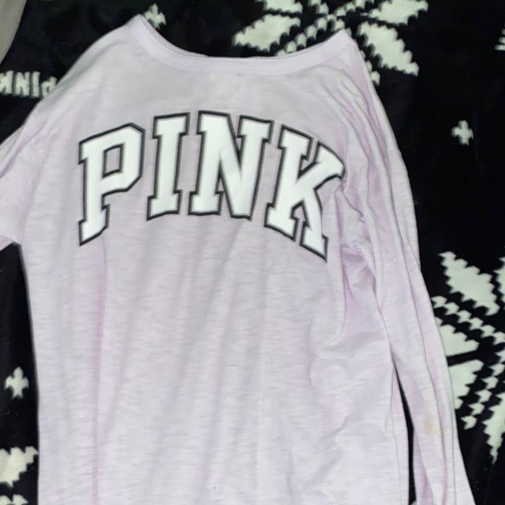 long sleeve Victoria secret pink button up shirt